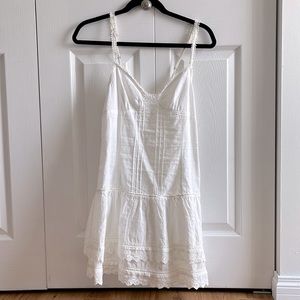 TNA Off-White Summer Dress With Lace Details